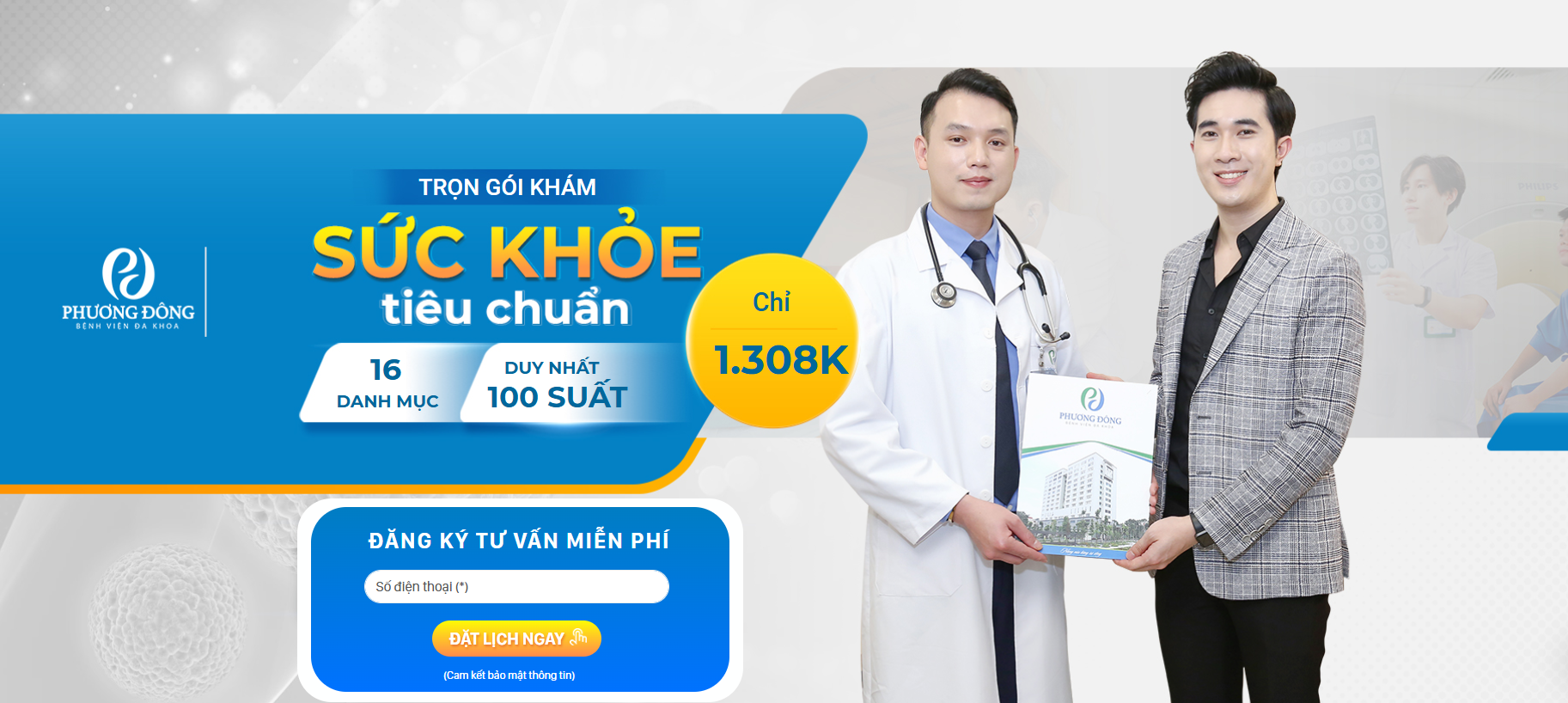 Landing page đăng ký khám sức khoẻ
