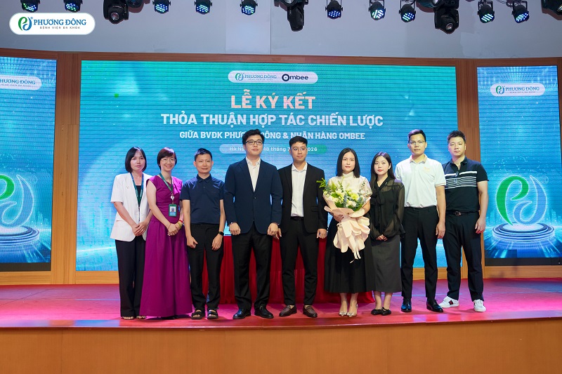 Ký kết hợp tác chiến lược giữa Bệnh viện Đa khoa Phương Đông và nhãn hàng Ombee, Kamidi