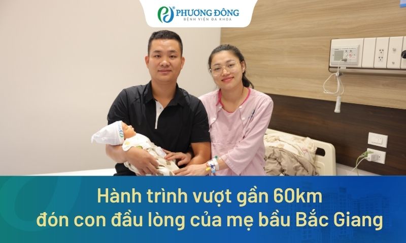 Hành trình vượt gần 60km đón con đầu lòng của mẹ bầu Bắc Giang