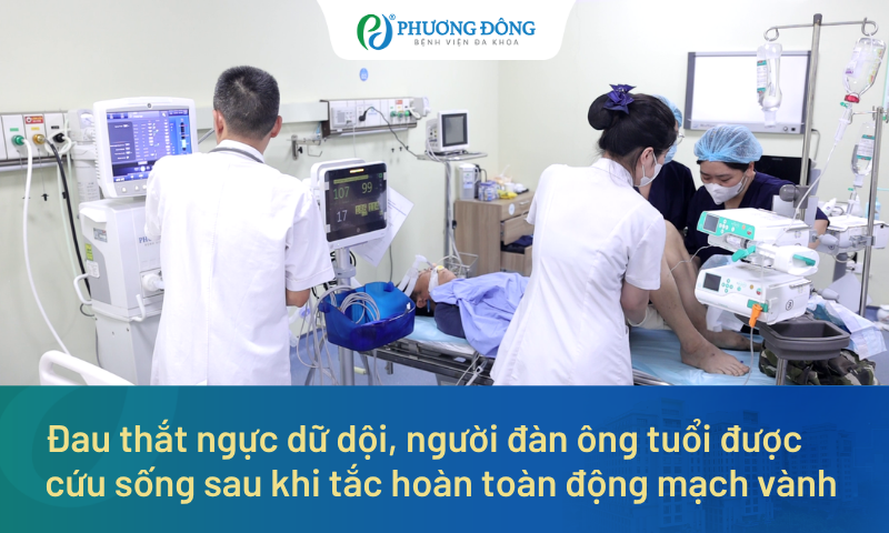 Đau thắt ngực dữ dội, người đàn ông Trung Quốc 38 tuổi được cứu sống sau khi tắc hoàn toàn động mạch vành