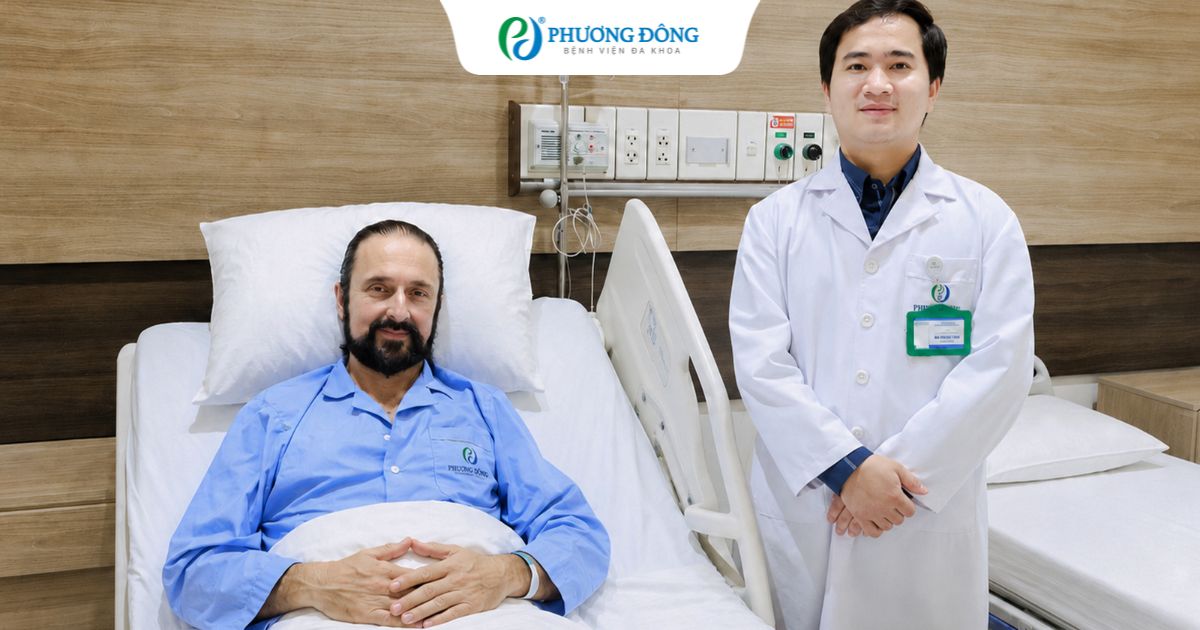 Vượt nửa vòng trái đất, nam bệnh nhân Mỹ tin tưởng chọn phẫu thuật ngoại khoa tại Bệnh viện Đa khoa Phương Đông