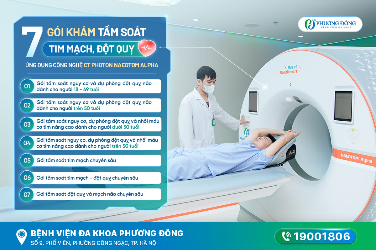 Bệnh viện Phương Đông triển khai 7 gói khám tầm soát tim mạch, đột quỵ ứng dụng công nghệ CT Photon NAEOTOM Alpha