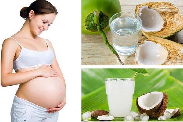 Để con sinh ra có làn da trắng, bà bầu nên uống nước dừa từ tháng thứ 4 của thai kỳ