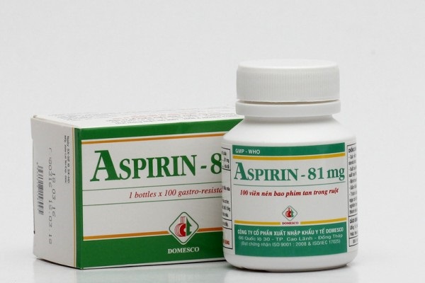 Thuốc Aspirin có tác dụng giảm sốt, ngăn chặn nguy cơ hình thành cục máu đông
