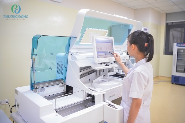 Khoa xét nghiệm BVĐK Phương Đông sở hữu các máy móc hiện đại đảm bảo kết quả xét nghiệm HAV chính xác nhất