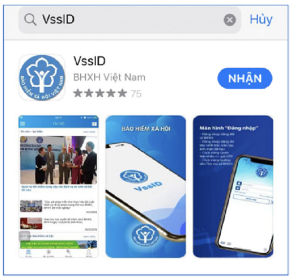 Ứng dụng VssID trên App Store