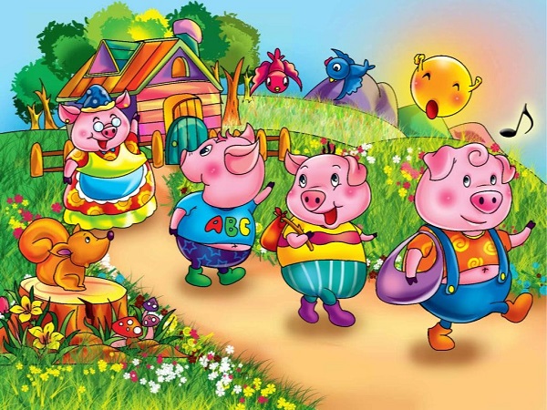 Nhấn vào ảnh để phóng to Kể chuyện cho bé: 3 chú heo con