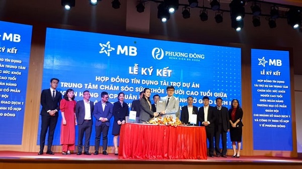 Ngân hàng thương mại cổ phần Quân Đội MB - Chi nhánh SGD và Công ty TNHH Tổ hợp y tế Phương Đông đã tổ chức lễ ký kết hợp đồng tín dụng tài trợ Dự án 