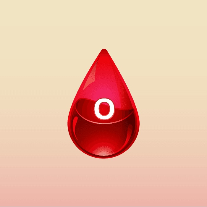 Nhóm máu O chiếm phần lớn trong 4 nhóm máu.