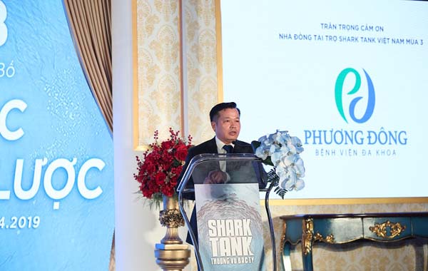 Shark Nguyễn Thanh Việt phát biểu tại sự kiện