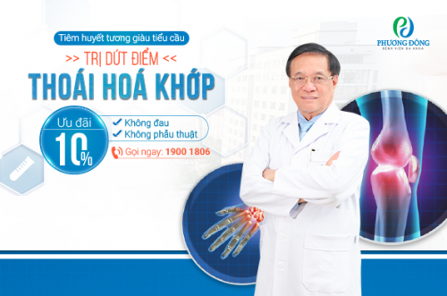 Ưu đãi khủng tháng 5 với dịch vụ điều trị thoái hóa khớp không đau, không phẫu thuật