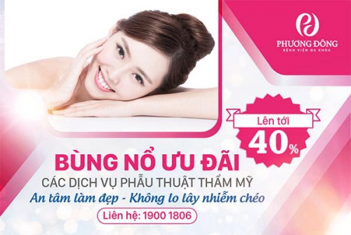 Bùng nổ ưu đãi các dịch vụ thẩm mỹ tại BV Phương Đông