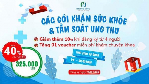 [Ưu đãi tháng 8] Giảm tới 50% tất cả các gói Khám sức khỏe & Tầm soát ung thư