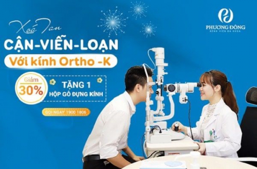 Ưu đãi tháng 6: Giảm 30% các gói kính Ortho K tại Bệnh viện Phương Đông