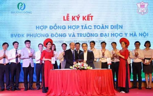 Bệnh viện Đa khoa Phương Đông hợp tác phát triển toàn diện với trường Đại học Y Hà Nội