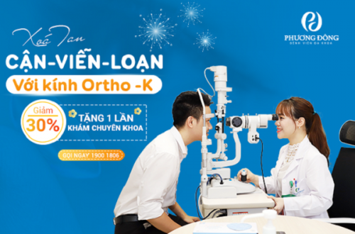 Ưu đãi 30% gói kính Ortho K tại Bệnh viện Phương Đông