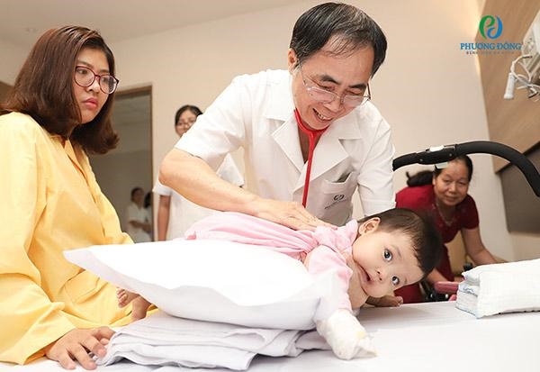 Khoa Nhi - Bệnh viện Đa khoa Phương Đông là địa chỉ uy tín để các mẹ cho bé đến thăm khám và điều trị bệnh