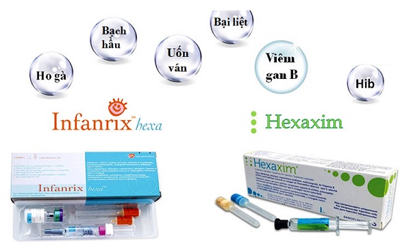 Hai loại vắc xin 6 trong 1 Infanrix Hexa và Hexaxim đều có tác dụng phòng các bệnh như nhau